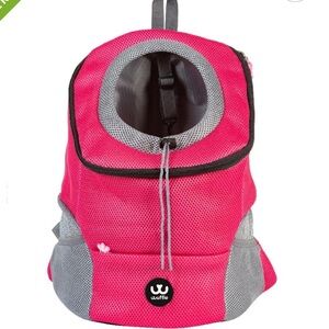 Wuffie large pink pet backpack/carrier for dogs up to 26 lbs. NEW